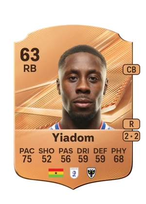 Yiadom - 63 - Rare EA FC 27 card