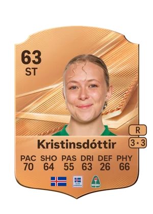 Kristinsdóttir - 63 - Rare EA FC 27 card