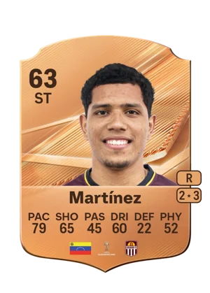 Martínez - 63 - Rare EA FC 27 card