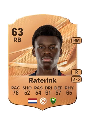 Raterink - 63 - Rare EA FC 27 card