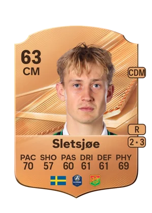 Sletsjøe - 63 - Rare EA FC 27 card