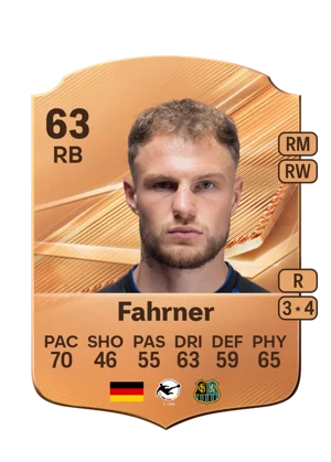 Fahrner - 63 - Rare EA FC 27 card