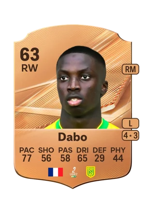 Dabo - 63 - Rare EA FC 27 card