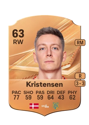 Kristensen - 63 - Rare EA FC 27 card