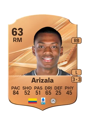 Arizala - 63 - Rare EA FC 27 card