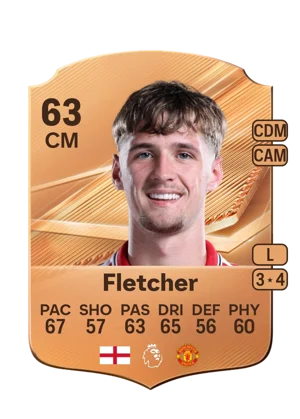 Fletcher - 63 - Rare EA FC 27 card