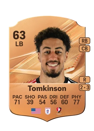 Tomkinson - 63 - Rare EA FC 27 card