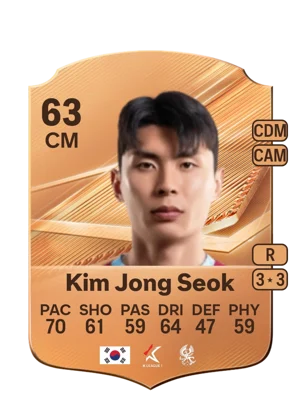 Kim Jong Seok - 63 - Rare EA FC 27 card