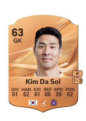 Kim Da Sol - 63 - Rare EA FC 27 card