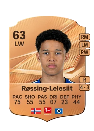 Røssing-Lelesiit - 63 - Rare EA FC 27 card