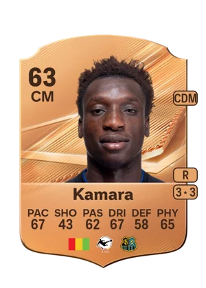 Kamara - 63 - Rare EA FC 27 card