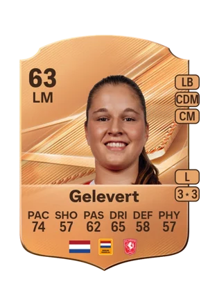 Gelevert - 63 - Rare EA FC 27 card