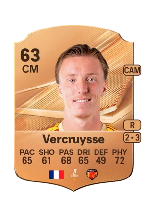 Vercruysse - 63 - Rare EA FC 27 card