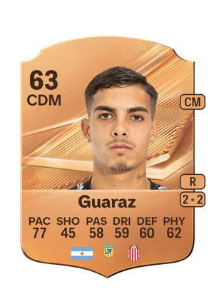 Guaraz - 63 - Rare EA FC 27 card