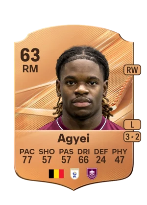 Agyei - 63 - Rare EA FC 27 card