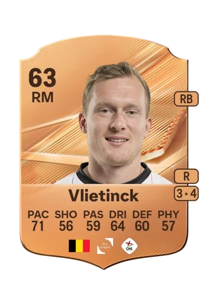 Vlietinck - 63 - Rare EA FC 27 card