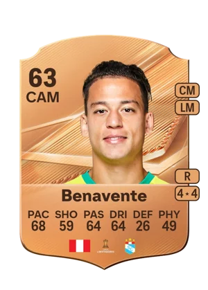 Benavente - 63 - Rare EA FC 27 card