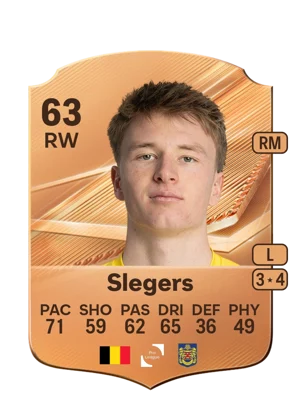 Slegers - 63 - Rare EA FC 27 card
