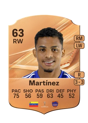 Martínez - 63 - Rare EA FC 27 card