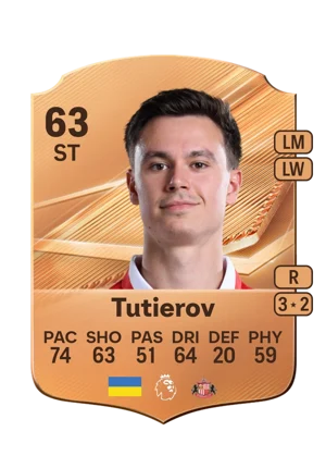 Tutierov - 63 - Rare EA FC 27 card