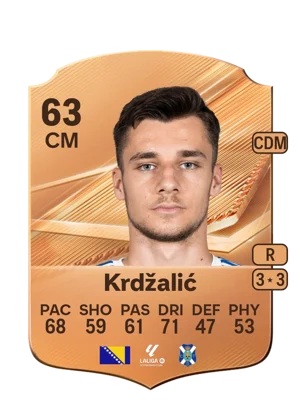 Krdžalić - 63 - Rare EA FC 27 card