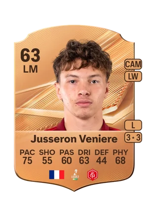 Jusseron Veniere - 63 - Rare EA FC 27 card