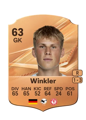 Winkler - 63 - Rare EA FC 27 card