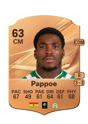 Pappoe - 63 - Rare EA FC 27 card