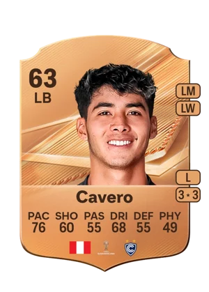 Cavero - 63 - Rare EA FC 27 card