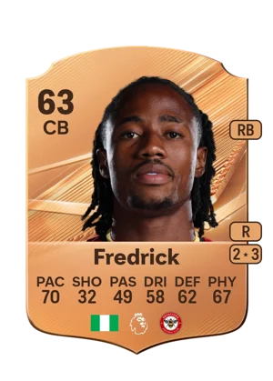 Fredrick - 63 - Rare EA FC 27 card