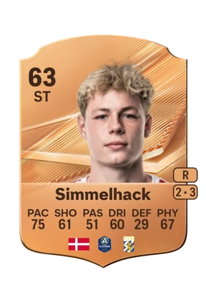 Simmelhack - 63 - Rare EA FC 27 card