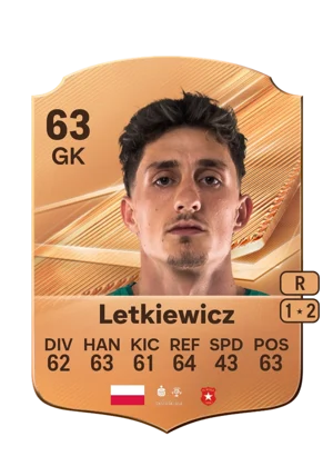 Letkiewicz - 63 - Rare EA FC 27 card
