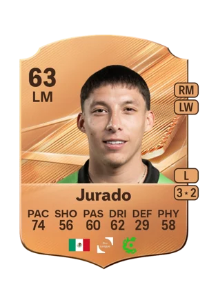 Jurado - 63 - Rare EA FC 27 card