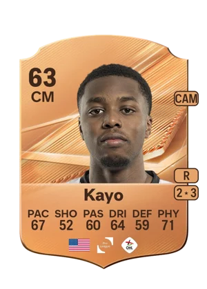 Kayo - 63 - Rare EA FC 27 card