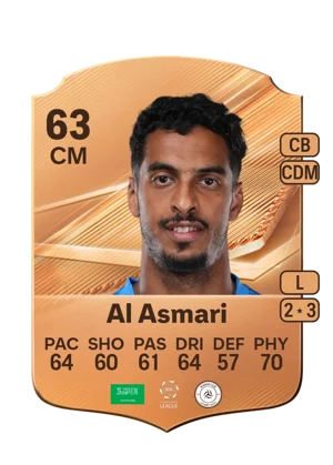Al Asmari - 63 - Rare EA FC 27 card