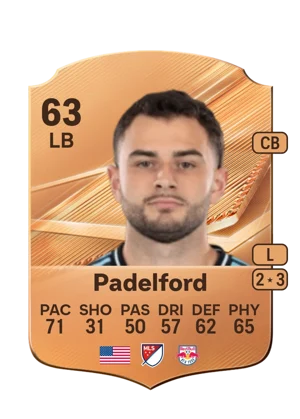 Padelford - 63 - Rare EA FC 27 card