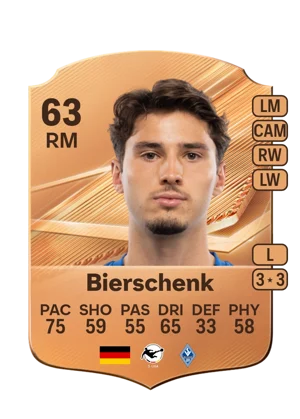 Bierschenk - 63 - Rare EA FC 27 card
