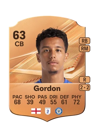Gordon - 63 - Rare EA FC 27 card