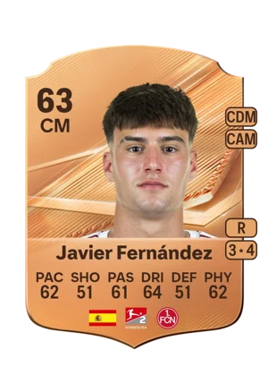 Javier Fernández - 63 - Rare EA FC 27 card