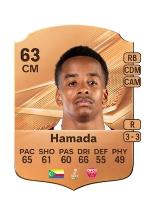 Hamada - 63 - Rare EA FC 27 card