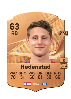 Hedenstad - 63 - Rare EA FC 27 card