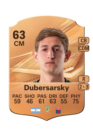 Dubersarsky - 63 - Rare EA FC 27 card
