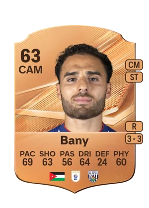 Bany - 63 - Rare EA FC 27 card