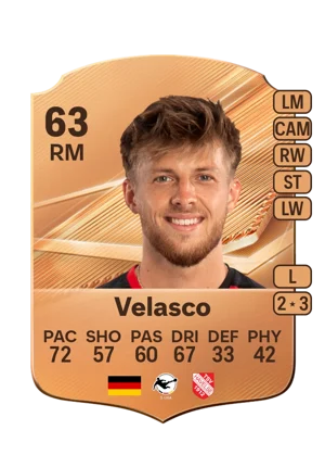 Velasco - 63 - Rare EA FC 27 card