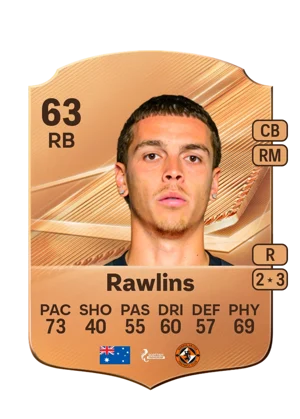 Rawlins - 63 - Rare EA FC 27 card