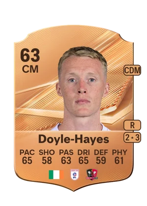Doyle-Hayes - 63 - Rare EA FC 27 card