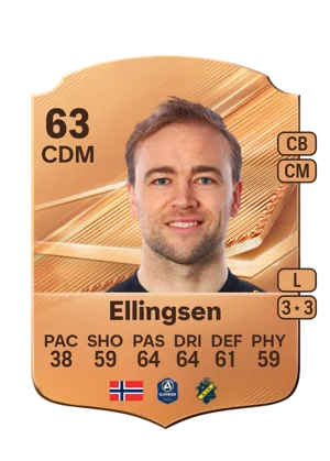 Ellingsen - 63 - Rare EA FC 27 card