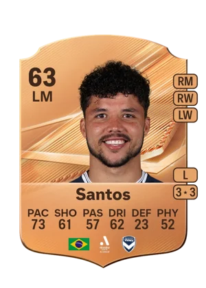 Santos - 63 - Rare EA FC 27 card
