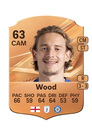 Wood - 63 - Rare EA FC 27 card