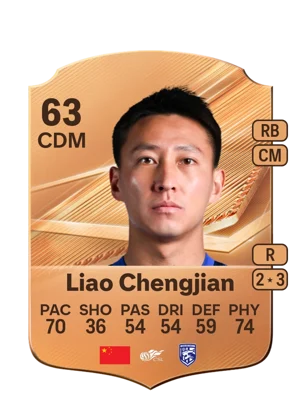 Liao Chengjian - 63 - Rare EA FC 27 card